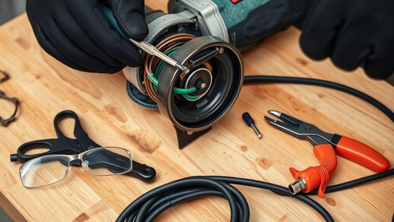 angle grinder cord safety