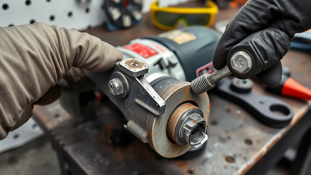angle grinder guard maintenance
