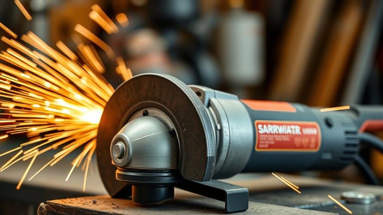 angle grinder guard positioning