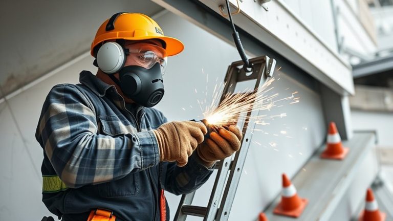 angle grinder ladder safety