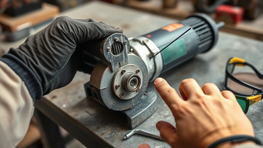 angle grinder noise issues