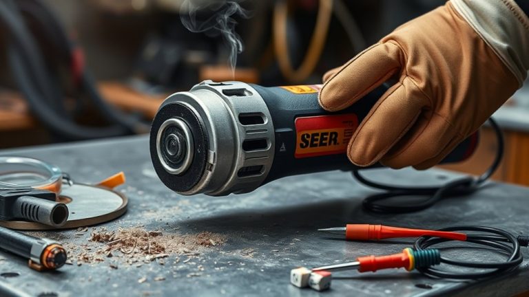 angle grinder overheating solutions