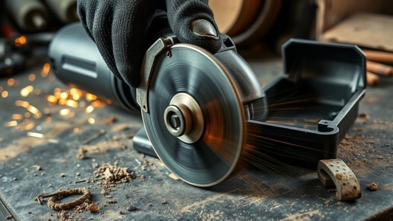 angle grinder spin delay