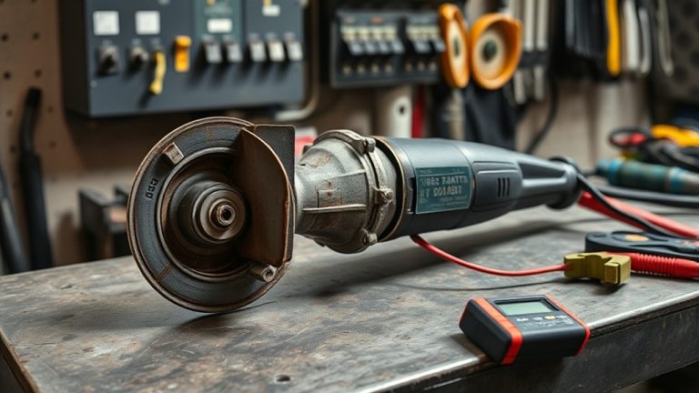 angle grinder startup issues
