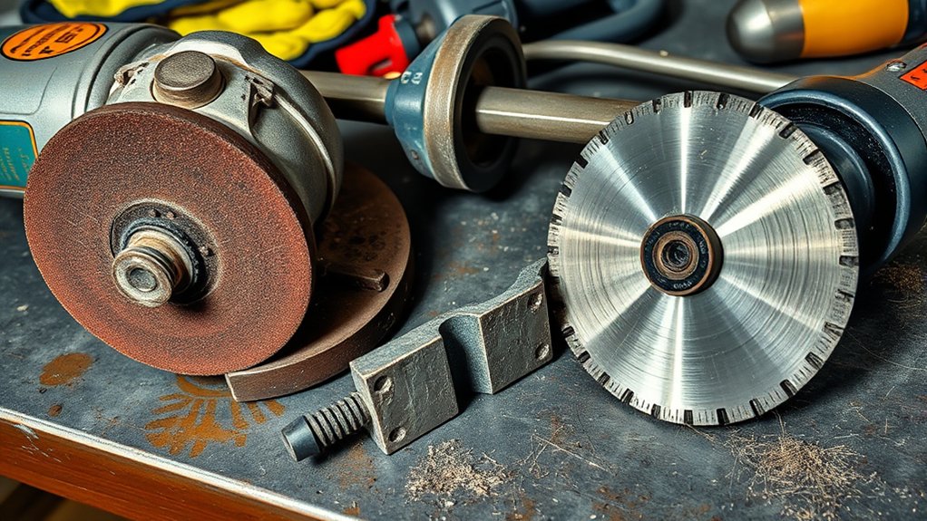 angle grinders versus cut off tools