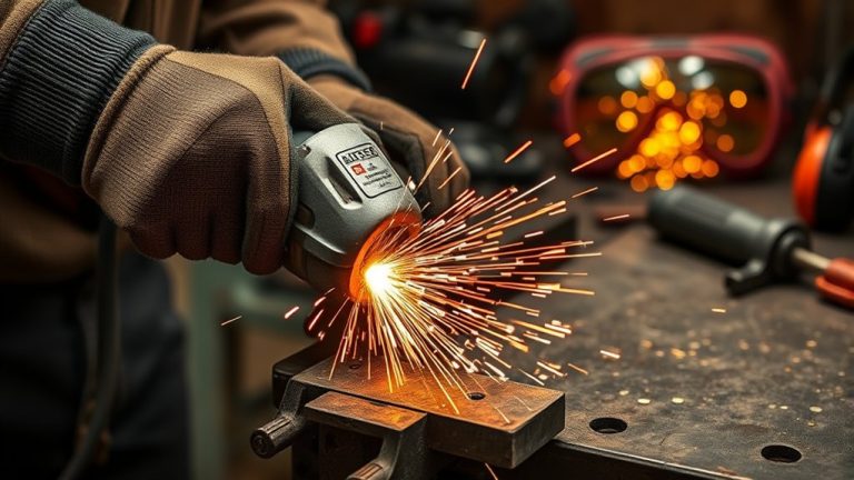 bevel metal using angle grinder