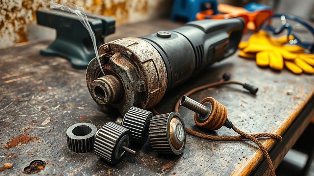 burning smells indicate overheating