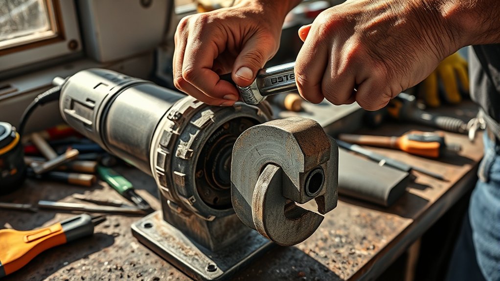 change angle grinder wheel safely