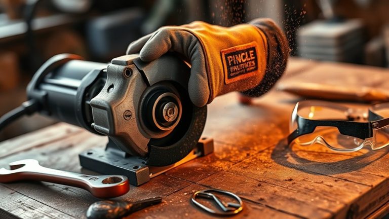 change angle grinder wheel