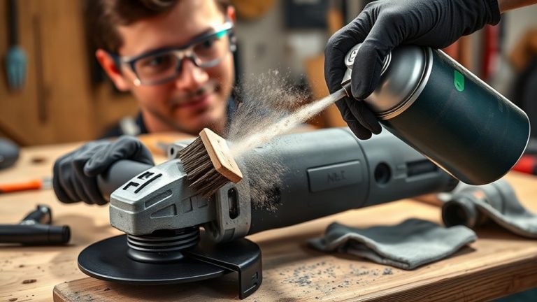 clean angle grinder vents