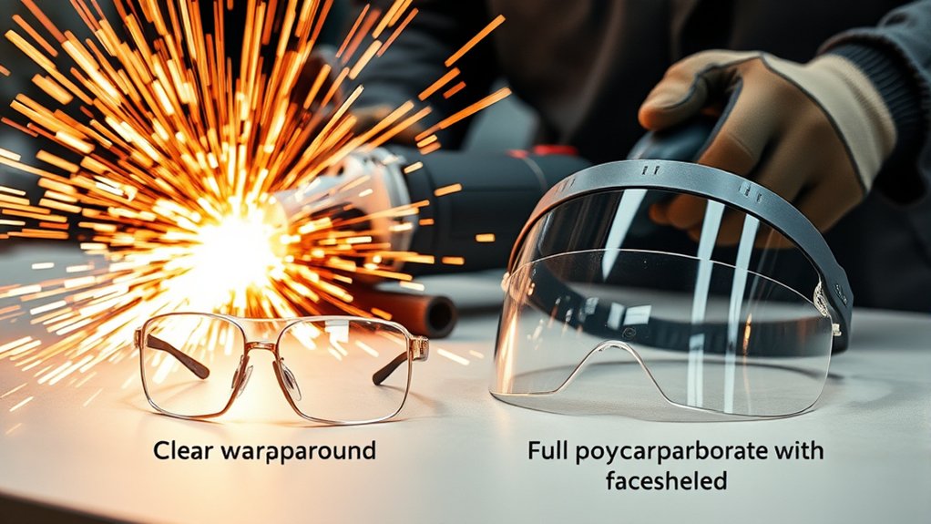 comprehensive eye protection required