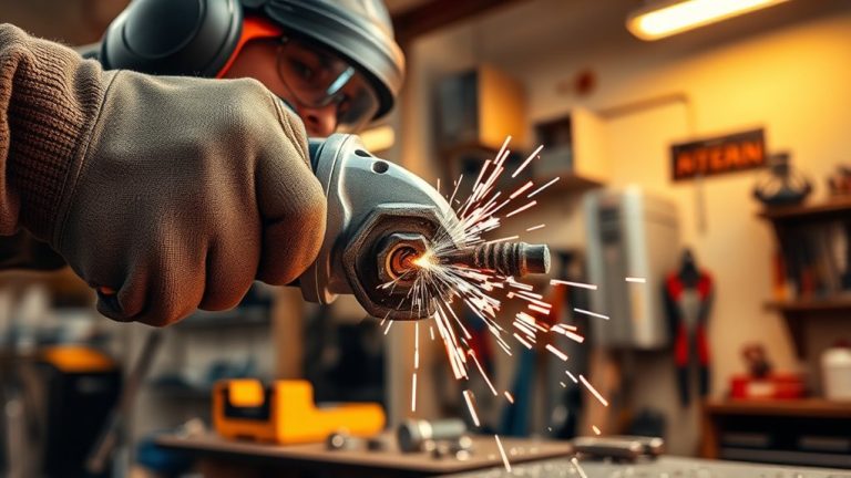 cutting bolts with grinder