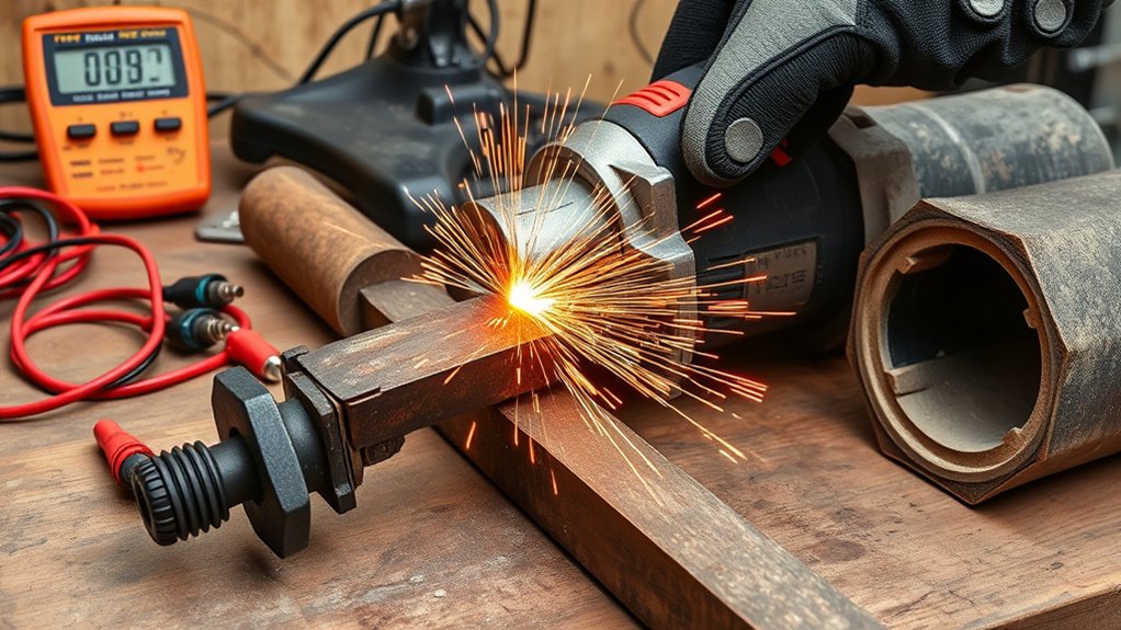 diagnosing angle grinder power drops