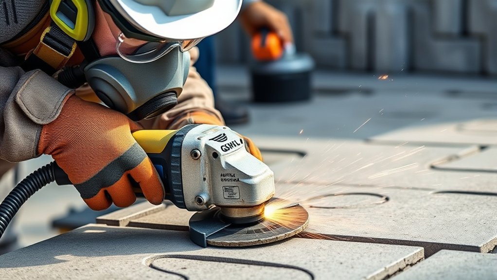 diamond blade angle grinder use