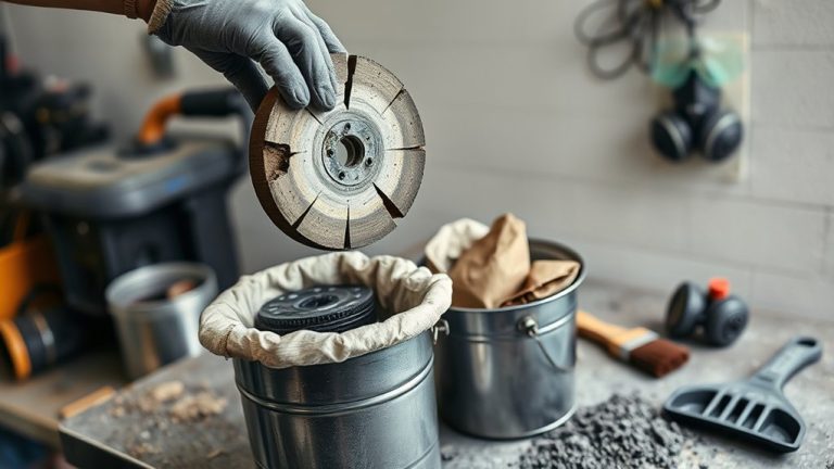 dispose cutoff wheels safely