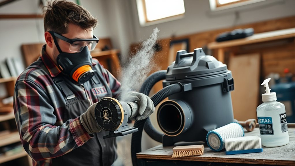 effective grinder dust control