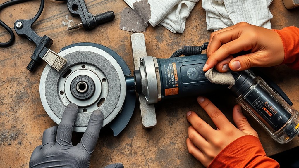 essential angle grinder lubrication