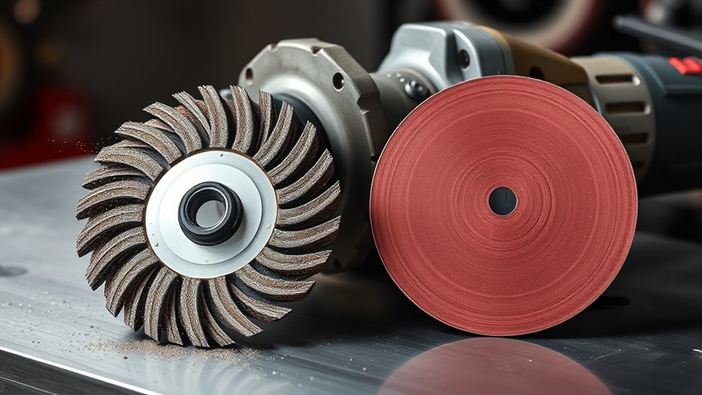 flap discs versus sanding discs