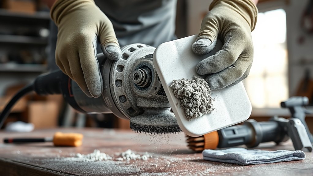 foam plate for residue removal