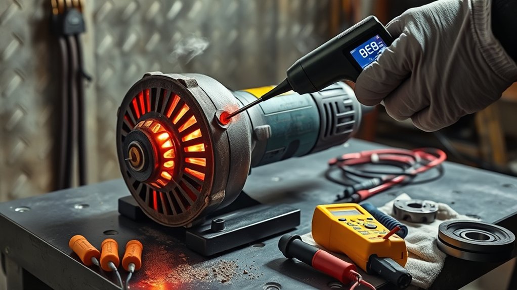 identify grinder failures safely