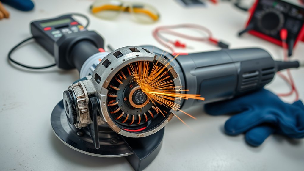 inspect and maintain grinder