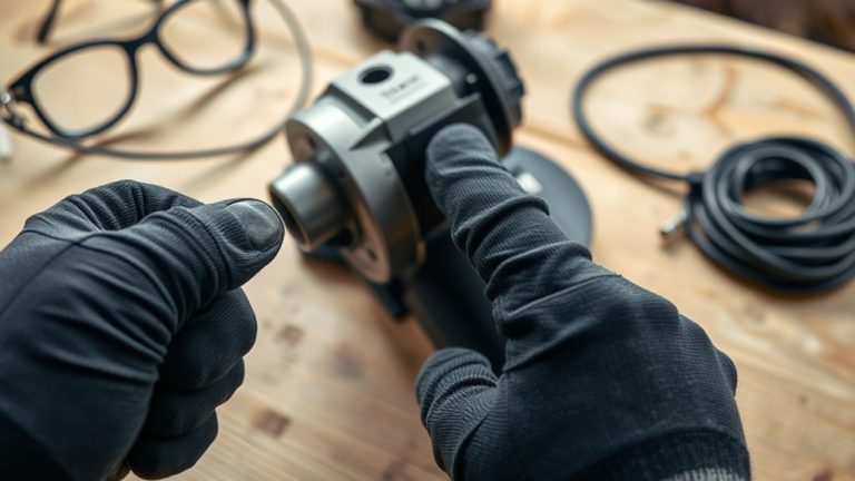 inspect angle grinder cord