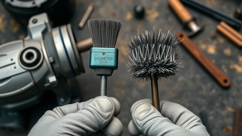 inspect for brush damage