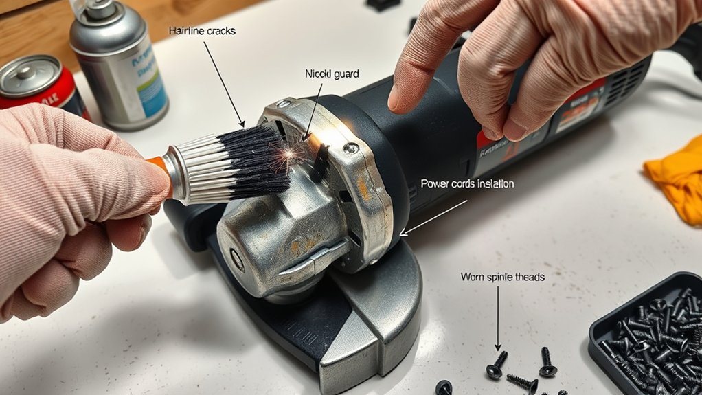 inspect for damage thoroughly