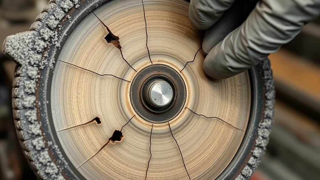 inspect for wheel damage