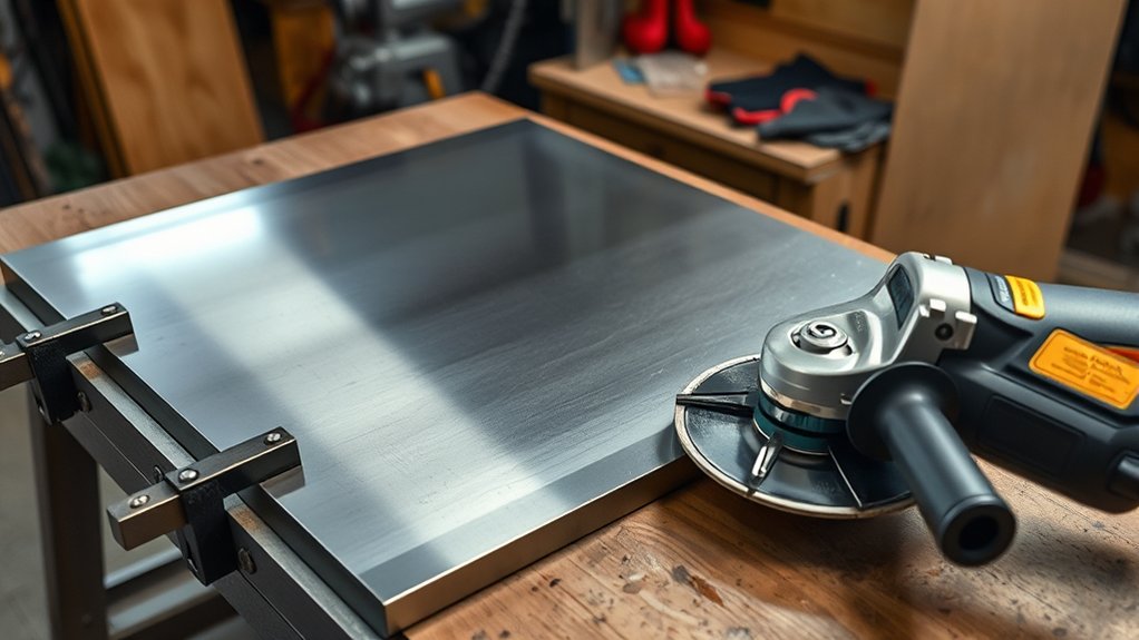 prepare workspace for cutting