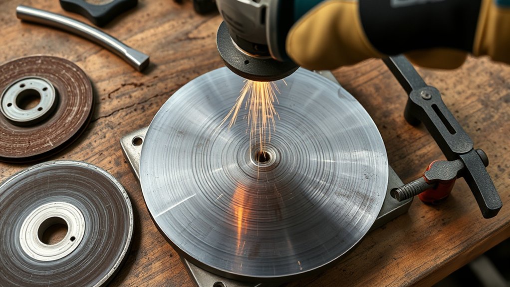 prevent gouging during grinding