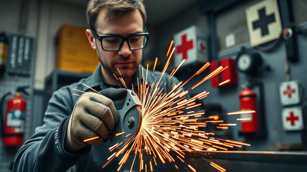 prioritize safety while grinding