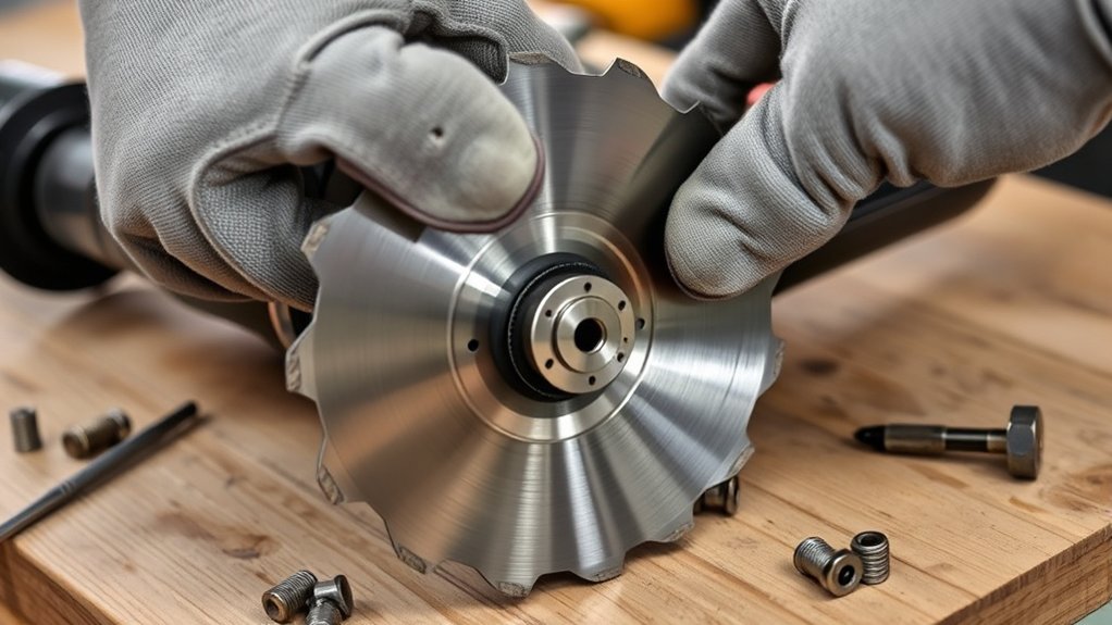 properly mount cutting disc