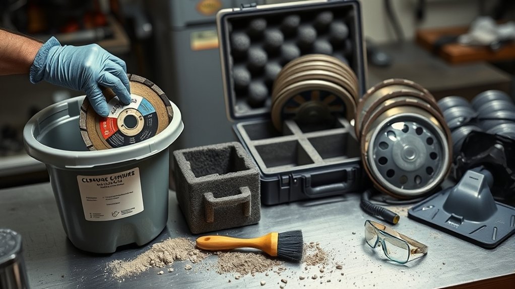 safe cutoff wheel storage