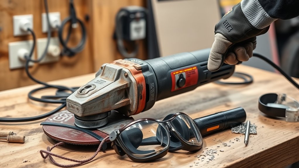 troubleshoot angle grinder issues