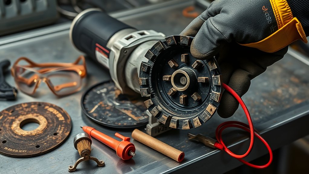 troubleshoot angle grinder overheating