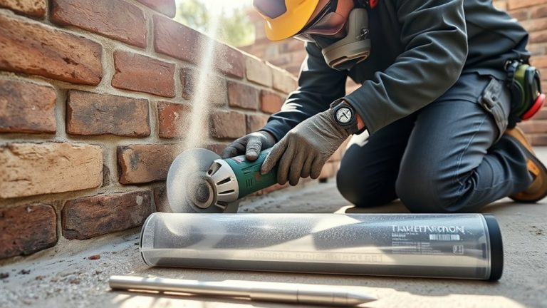 tuckpointing blade safety setup