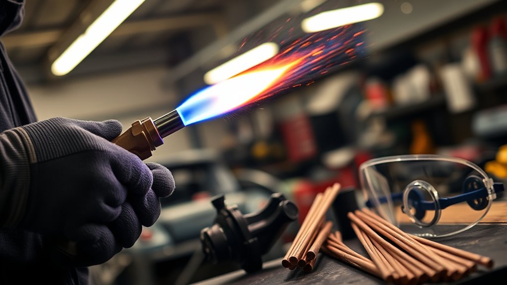 achieve ideal brazing flame