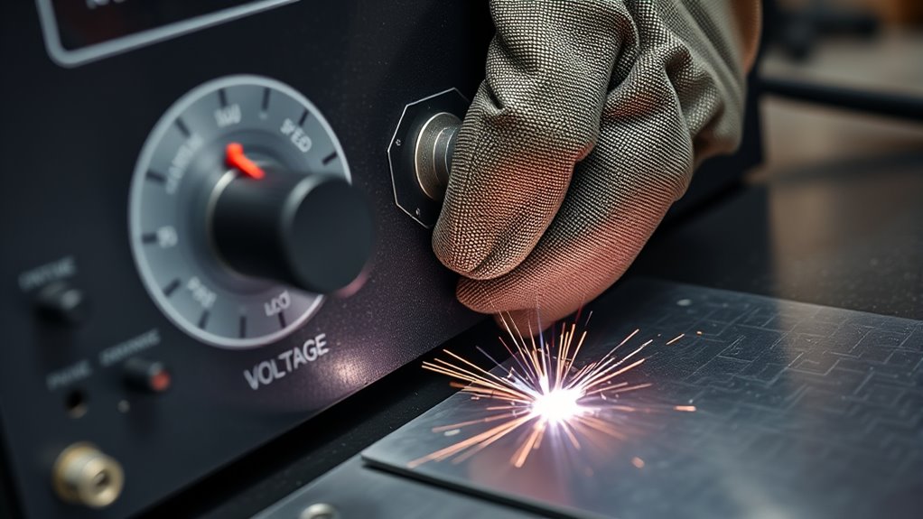 adjust voltage and speed