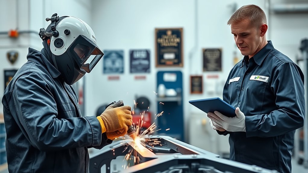 auto body welding certifications required