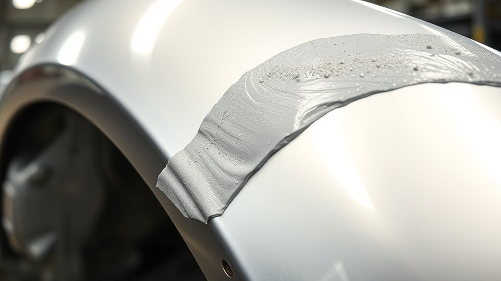 bondo application over welds