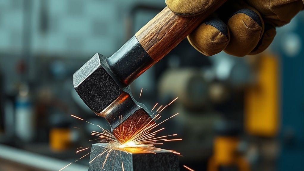 chipping hammer for weld cleaning