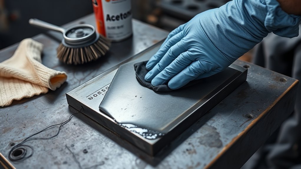 clean metal ensures strong welds