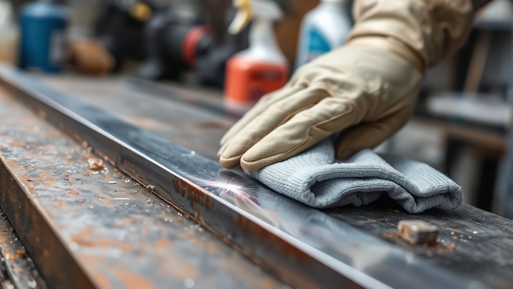 clean metal for bonding