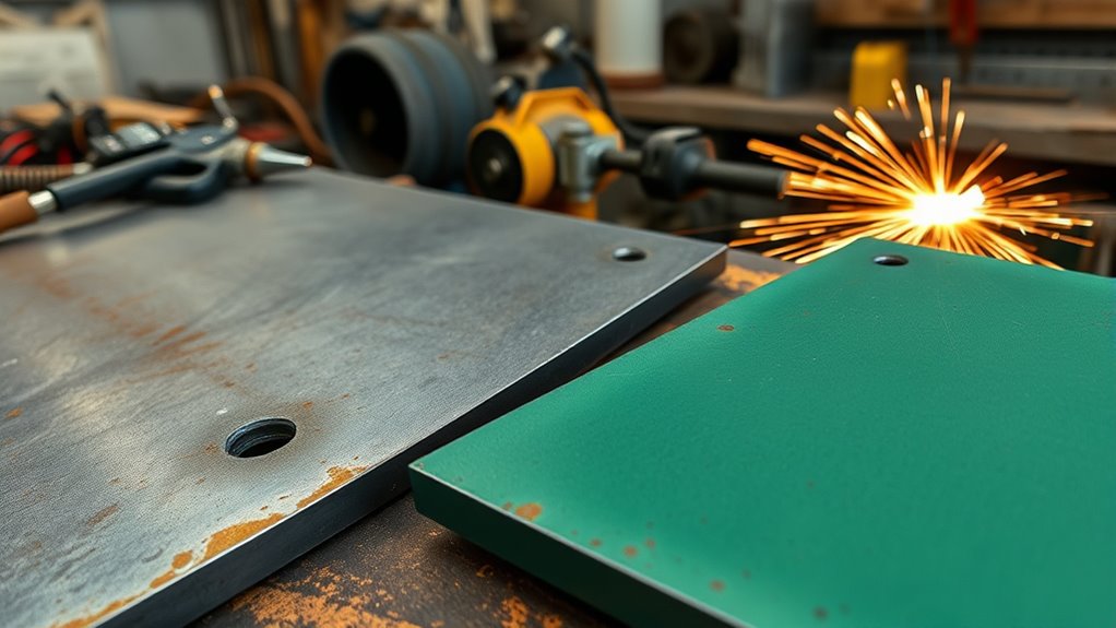clean prime weld finish