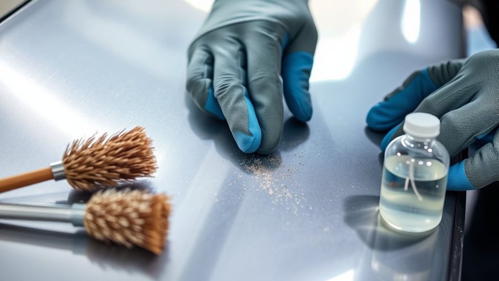 clean surfaces for welding