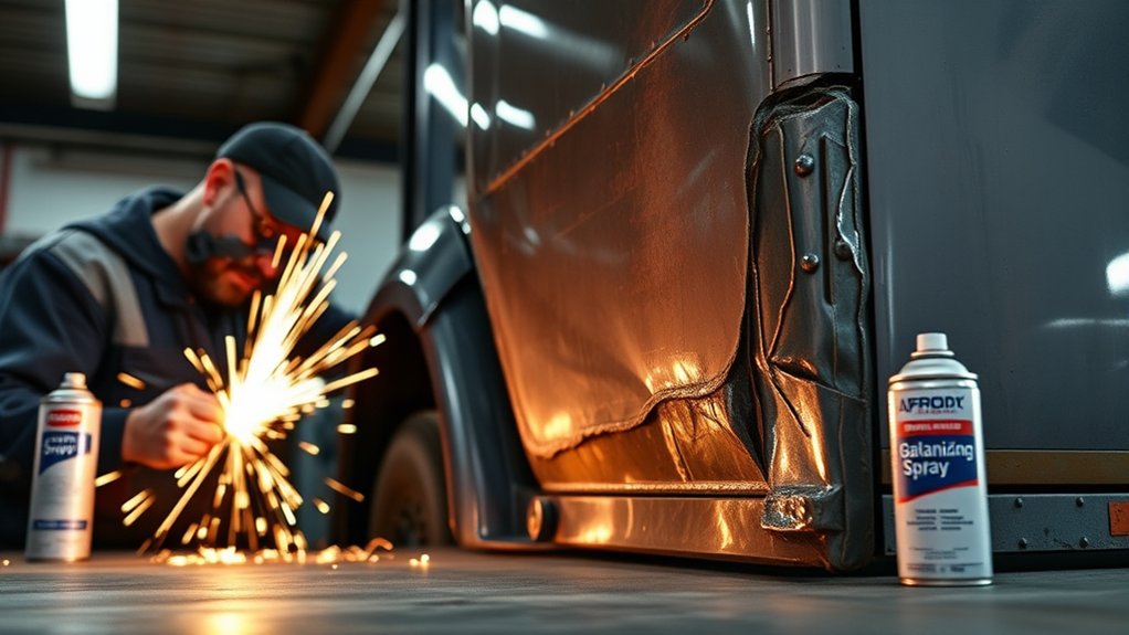 cold galvanizing prevents rust