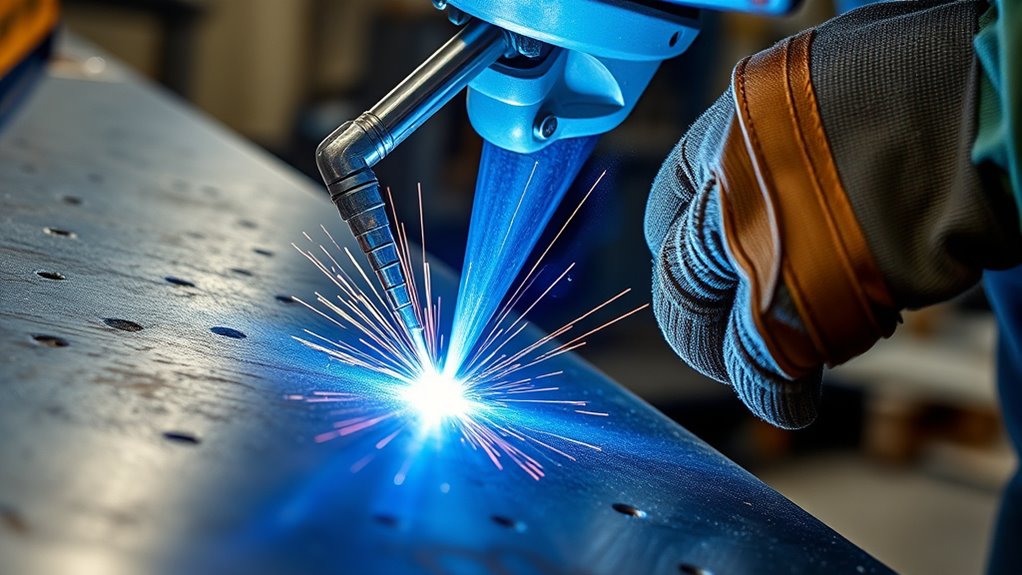 control torch angle and motion