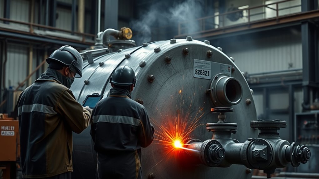 controlled heating for weld integrity