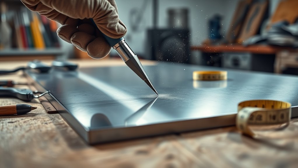 cutting sheet metal safely